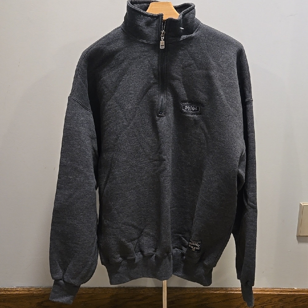 Ohio University Gray Half-Zip Sweatshirt